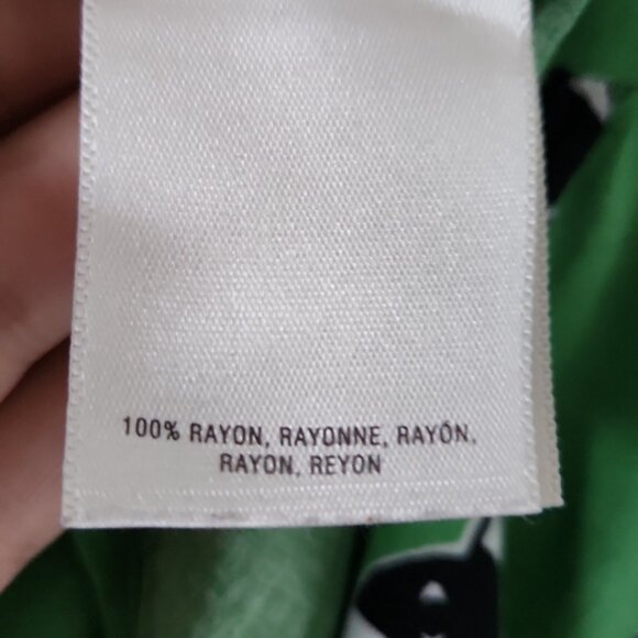 *SOLD* ANTHRO | Maeve French bulldog blouse green sz 8 - Picture 5 of 6